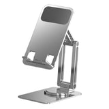 Maxbell Phone Holder Universal Aluminum Alloy Portable for Smartphones Work Home Silver
