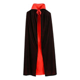 Maxbell Long Halloween Cloak Costume Death Cape Witch Cape Adults Cosplay Unisex Double Sided Collar