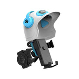Maxbell Bike Phone Mount Holder with Sun Visor Universal Phone Clip for Bicycle White Handlebar