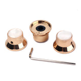 Maxbell 3pcs Golden Volume Tone Speed Control Knobs for Electric Guitar/Bass #1