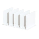 Maxbell Closet Shelf Dividers Partition for Kitchen, Office, Pantry Easily Install White 5 Grid