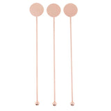Max Stainless Steel Coffee Beverage Stirrer Cocktail Swizzle Sticks  copper