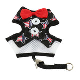 Max Cute Comfort Dog Vest Harness Leash Dog Outdoor Walking Vest   Star Black L