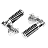 Maxbell 2x Motorcycle 7/8" Crash Bar Highway Footpegs Accessory Universal 22mm Argent
