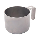Maxbell Coffee Mug Camping Tea Mug Portable with Handle for Backpacking Hiking Silvery