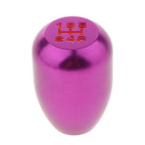 Maxbell 5 Speed Car Manual Shift Knob Gear Stick Shifter Lever Aluminum Alloy Purple