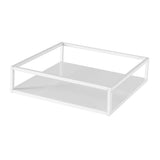 Max Desktop Geometric Line Storage Tray Cake Dessert Fruit Plate White 20x20x5cm