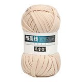 Maxbell Fabric Cloth Knitting Yarn Braided Yarns for Cushion Carpets Blanket Making Beige