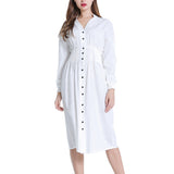 Max Women Long Sleeve Midi Dress L