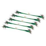 Max 50pcs Fishing Wire Leaders with Safety Snaps and Barrel Swivels Green 15cm