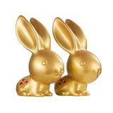 Maxbell 2 Pieces Rabbit Statue Bedroom Collection Window Sculpture Artwork Handmade