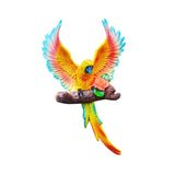 Maxbell Realistic Parrot Statue Ornament Parrot Wall Decor for Outdoor Indoor Fence Yellow