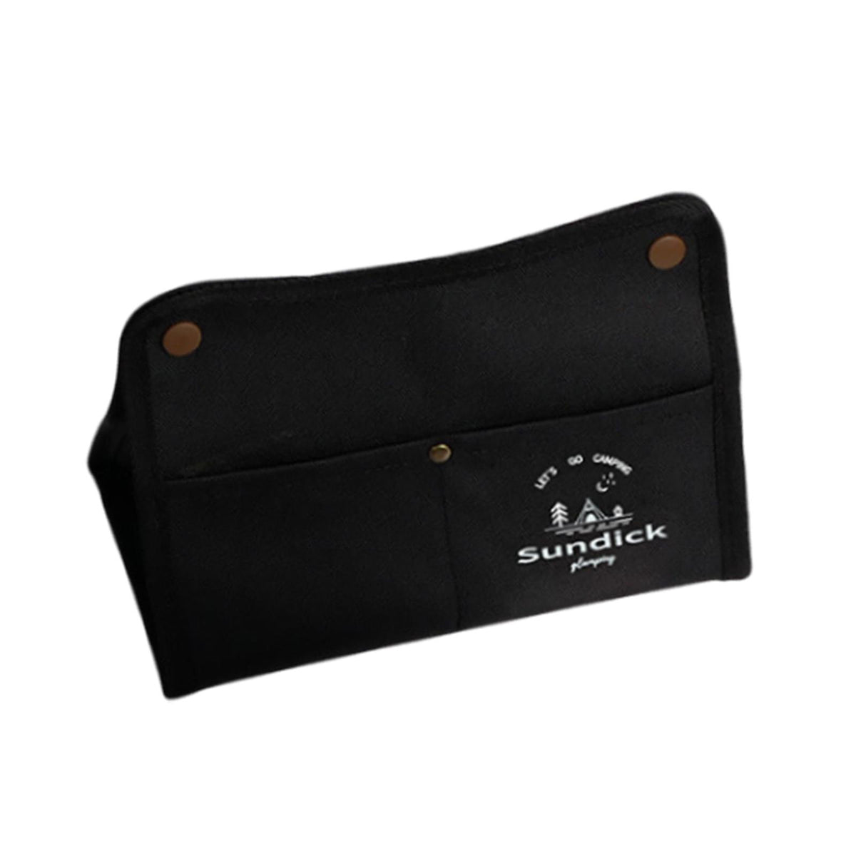 Maxbell Tissue Storage Bag Napkin Paper Bag Toilet Paper Holder for Travel BBQ Black