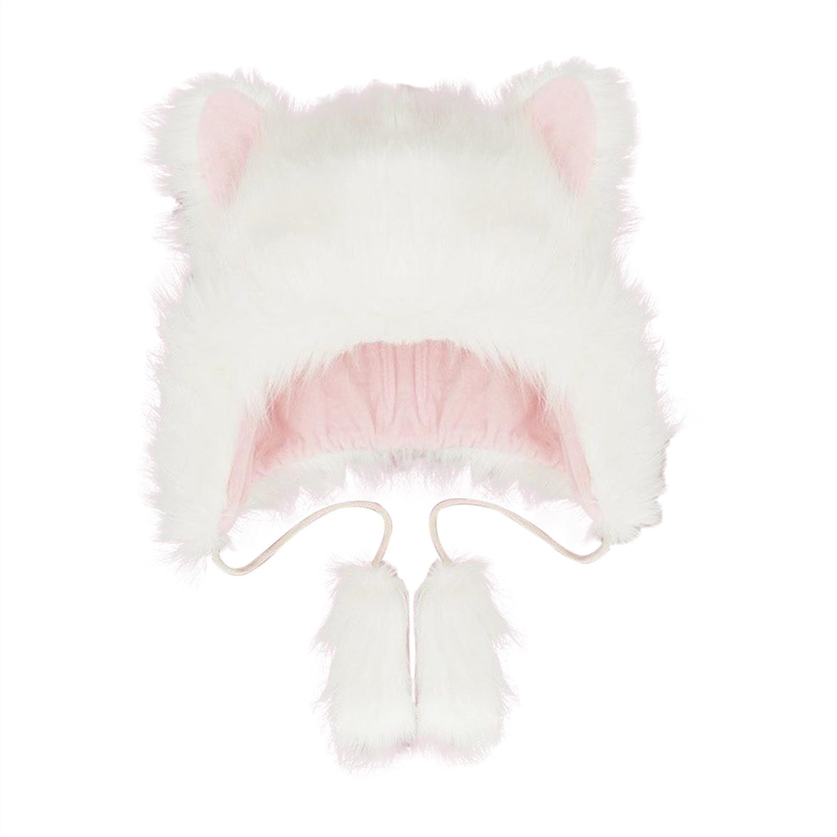 Maxbell Cat Plush Hat Unisex Cute Portable fashion Funny for New Year Outdoor Pink