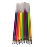 Maxbell 1 pack 0.8mm Colorful Glitter Ink Gel Pen Refills  12 color fluorescent