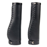 Maxbell 1 Pair PU Leather Bicycle Handlebar Grips Scooter Handlebar Overgrip Black