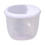 Maxbell Pet Dog Food Storage Container Large Capacity Baking Supplies Rice Bin white