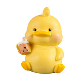 Maxbell Duck Statue Miniature Figurines Cake Topper Resin Craft Sculpture Home Decor Yellow