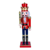 Maxbell 30cm Nutcracker Soldier Figurine Christmas Ornament for Bedroom Bookshelf Red