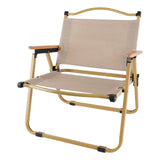 Maxbell Folding Camping Chair Collapsible Load Bearing for Travel Barbecues Khaki Medium