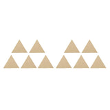 Maxbell 10x Natural Wood Cutouts Triangle Shapes DIY Craft Embellishments 90mm