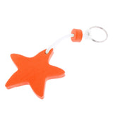 Maxbell Yacht Sailing Boating Floating Key Ring Star Shaped Keyring Key Chain Orange