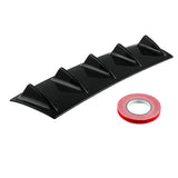 Max Maxb Style Universal Rear Bumper Lip Diffuser Gloss Black ABS 5 fin