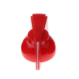 Maxbell Plastic Potentiometer Pedal Knob 6mm Dia Threaded Shaft Screw Cap Red