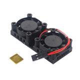 Max DC 5V CPU Motherboard Dual Fan Cooler Fan Heatsink for Raspberry Pi 3B/2B/B+
