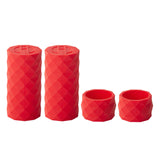 Maxbell 4x Bike Handlebar Tapes Anti Vibration Professional Silicone Handlebar Grips red