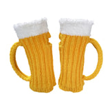 Maxbell Hand Crochet Warmers Mittens Unisex Half Finger Gloves for Women Girls Boys