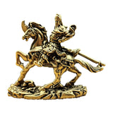 Maxbell Mini Guan Gong Statue Craft Car Gift Meditation Garden Office Brass