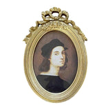 Maxbell Polyresin Oval Photo Display Frame, Wall Hanging Home Decor Gift 7 inch