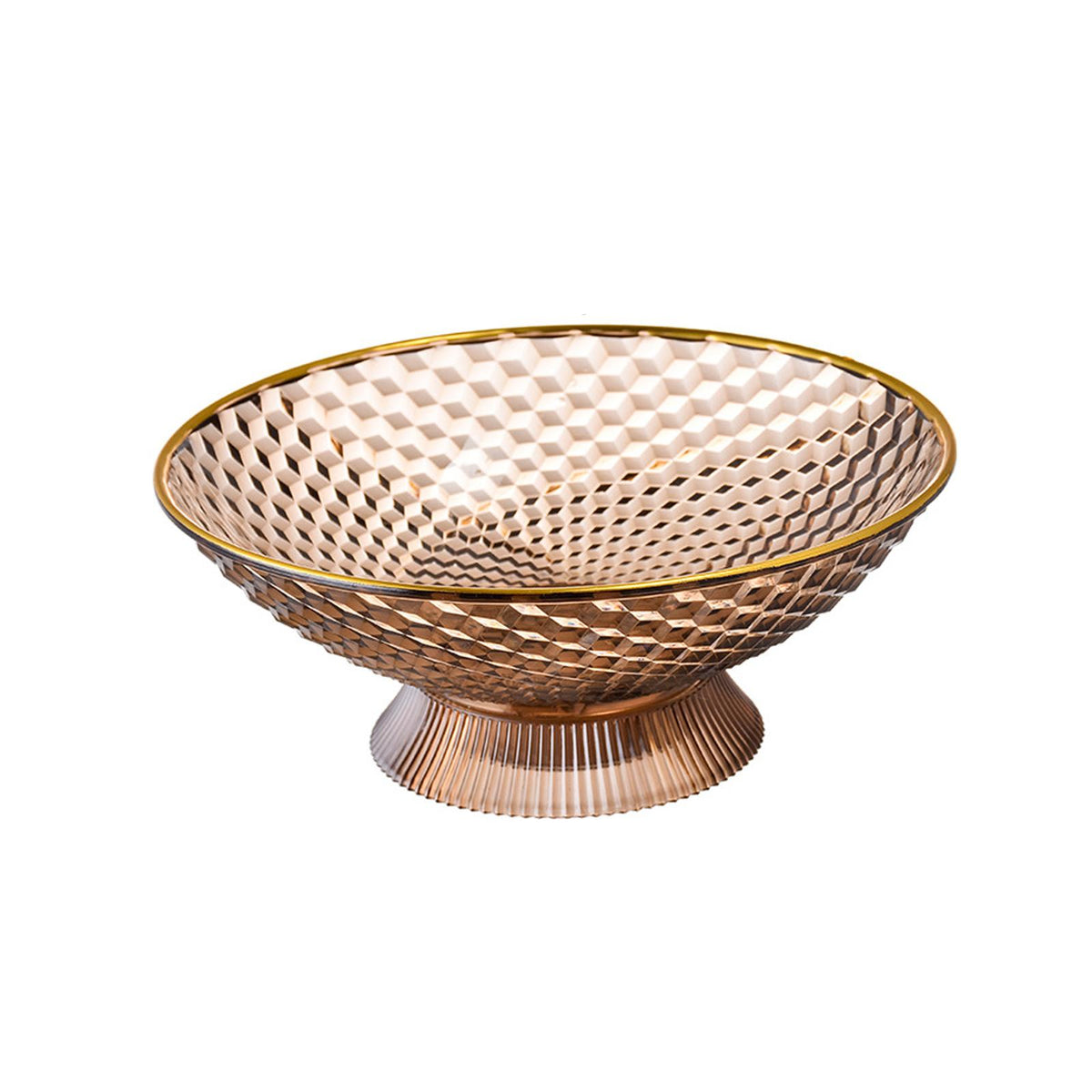 Maxbell Decorative Pedestal Bowl for Dining Room Farmhouse Centerpiece Desktop Decor orange
