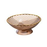 Maxbell Decorative Pedestal Bowl for Dining Room Farmhouse Centerpiece Desktop Decor orange