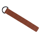 Maxbell Ground Nail Storage Bag Chain Hanging 8 Hole Travel Tent Stakes Storage Rack Light Brown