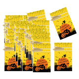 Maxbell 50Pcs Halloween Candy Bags Treat Bags Gift Bags for Home Wedding Christmas Yellow