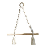 Maxbell Boho Towel Rack Bedroom Tissue Roll Hanger Hotel Macrame Toilet Paper Holder