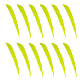 Maxbell 12pcs 3inch Archery Arrow Turkey Feathers Fletchings Vanes Fluores Yellow