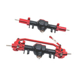 Maxbell RC Car Upgrade Parts Metal for MN128 MN86 MN86S 1/12 Scale RC Hobby Car Black and Red