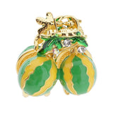 Max Korean Style Sweet Fruit Hair Claw Crystal Hair Clip Watermelon Yellow