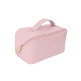 Maxbell Toiletry Bag PU Leather Toiletry Accessories for Female Anniversary Dating Pink