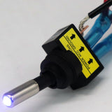 Maxbell 5Pcs 12V 20A LED Light SPST ON/OFF 3Pins Rocker Toggle Switch Blue