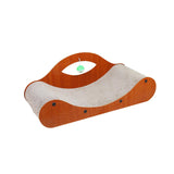 Maxbell Cat Scratcher Large Wide Pet Bed Grinding Claw Cat Scratch Bed Cat Furniture Dangling Ball
