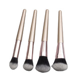 Maxbell 4x Shaggy Makeup Cosmetic Brushes Set Foundation Blush Loose Powder Brush Black