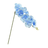 Maxbell Orchid Flowers Stem Plants Party Artificial Butterfly Phalaenopsis Flowers Light Blue