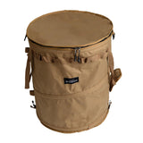Maxbell Camping Trash Can Foldable Dirty Clothes Basket Portable for Garden Picnic Brown
