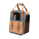Maxbell Portable Cat Carrier Backpack Dog Travel Bag with Shoulder Strap for Kitten Orange
