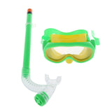 Maxbell Child Swimming Anti-Fog Goggles Kids Diving Mask & Breather Pipe Green