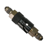 Max Maxb AN3 3AN Straight Swivel Fuel Oil Gas Line Hose End Fitting Connector Black
